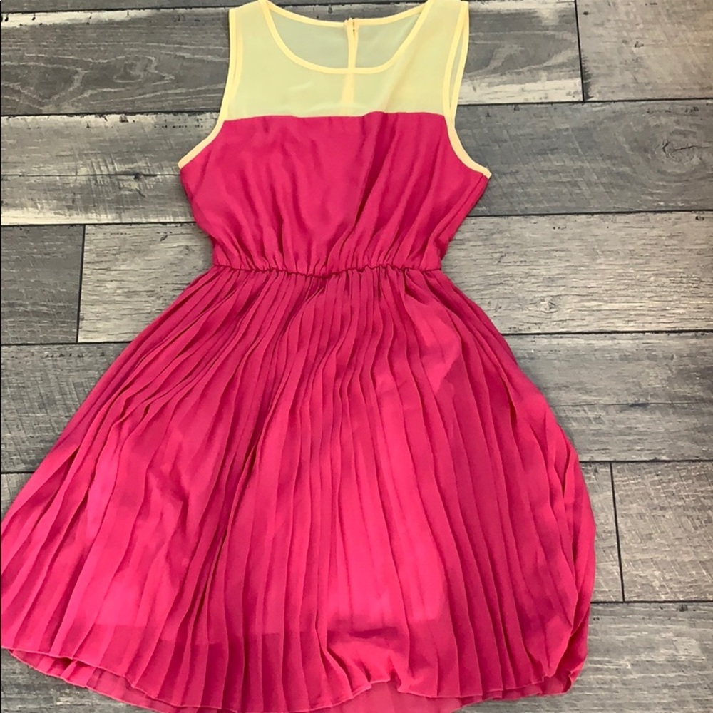 Everly pink and yellow dress